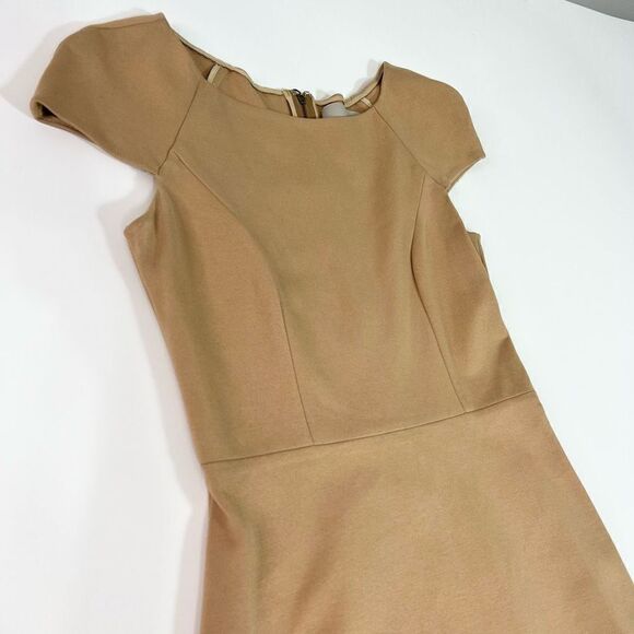 Jason Wu Sheath Dress Women's 2 Brown Cap Sleeves Back Zipped Resort 2010 - Picture 2 of 8